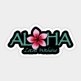 Local Wahine Aloha Flower Sticker